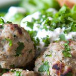 Savory Greek Turkey Meatballs Paired with Fresh Tzatziki