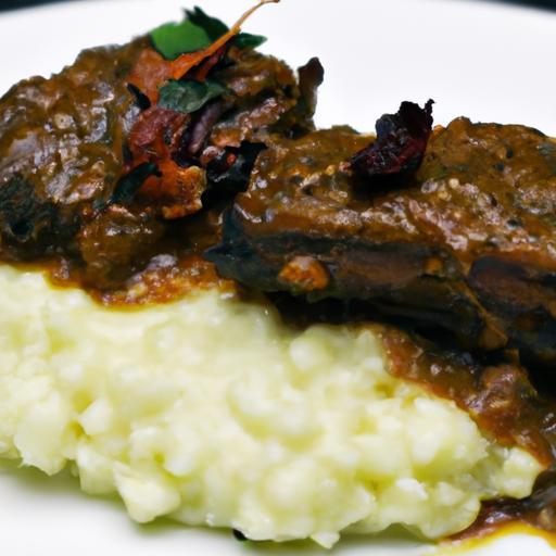 Savory Cola-Braised Short Ribs Paired with Parmesan Risotto