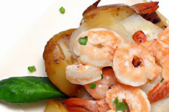 Dive into Deliciousness: Savory Baked Potatoes with Shrimp
