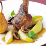Savory Spiced Duck Legs with Pear and Sweet Swede Harmony